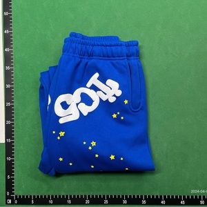 blue sp5der pants